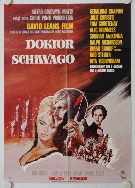 Doctor Zhivago re-release german movie poster